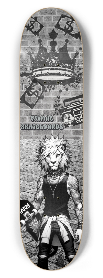 Primal on the Streets 7.75" Deck 2 7-3/4 Skateboard Deck 