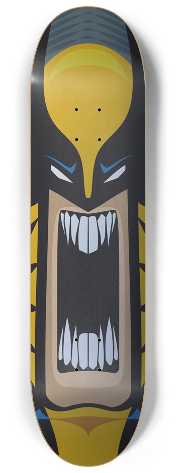 Wolverine 8-1/4 Skateboard Deck by Cyborg_Skateboards