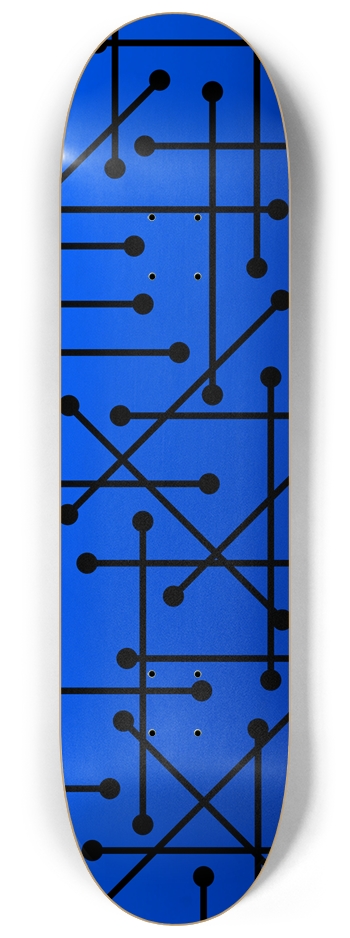 Dot Pattern Custom Skateboard Bootleg Eames Design