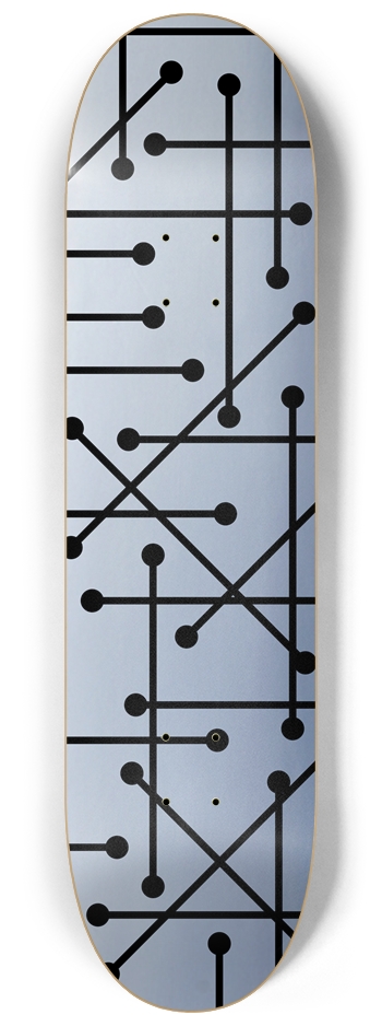 Dot Pattern Custom Skateboard Bootleg Eames Design