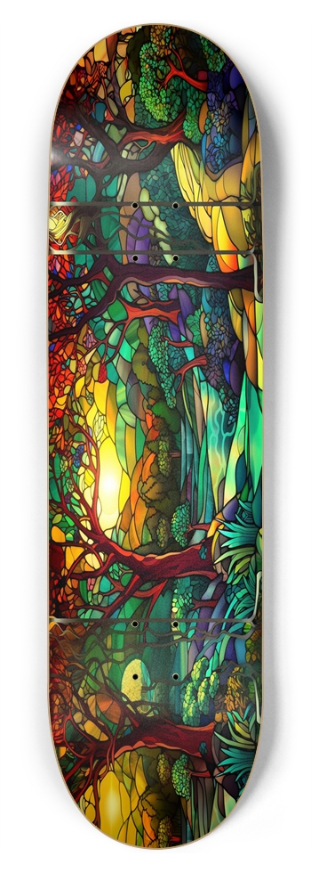 Landscape Stained Glass 8.75