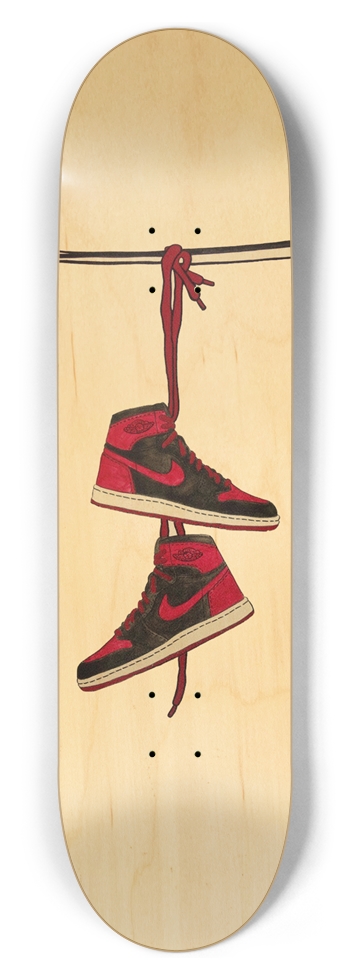 AJ 1 Custom Skateboard