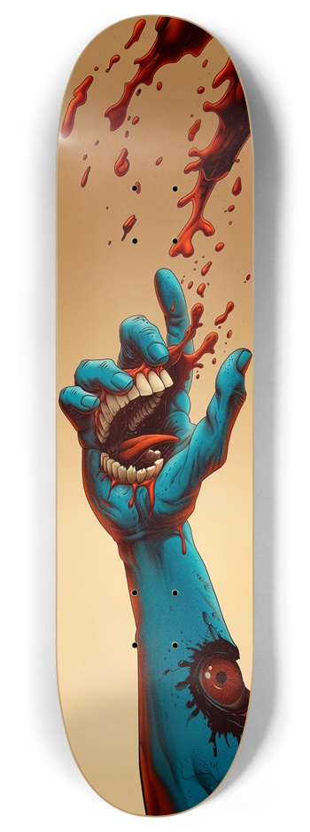Santa bloody hand Skateboard
