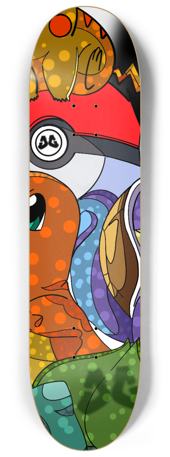 Pokémon Skateboard Series #2 8-1/4 Skateboard Deck