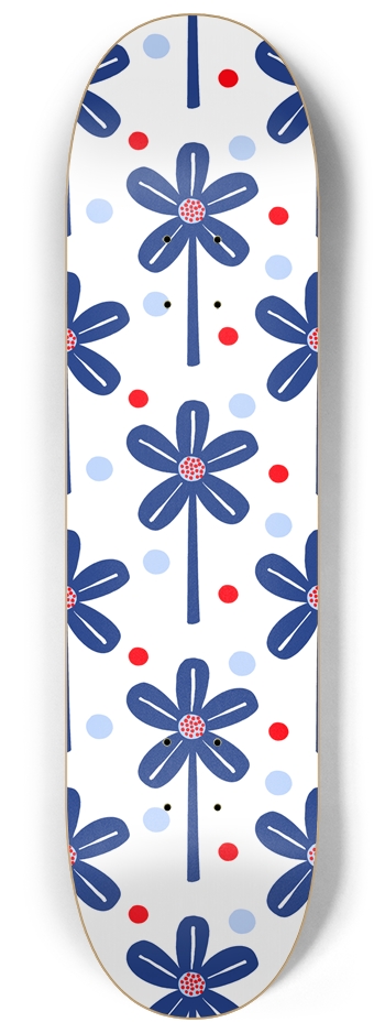 Windmill Flowers Red, White And Blue