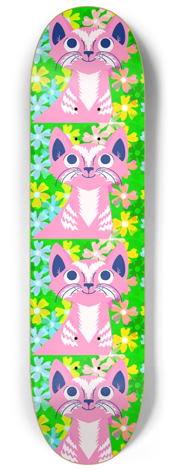 Pollie Tropical Flowers Pink Cat