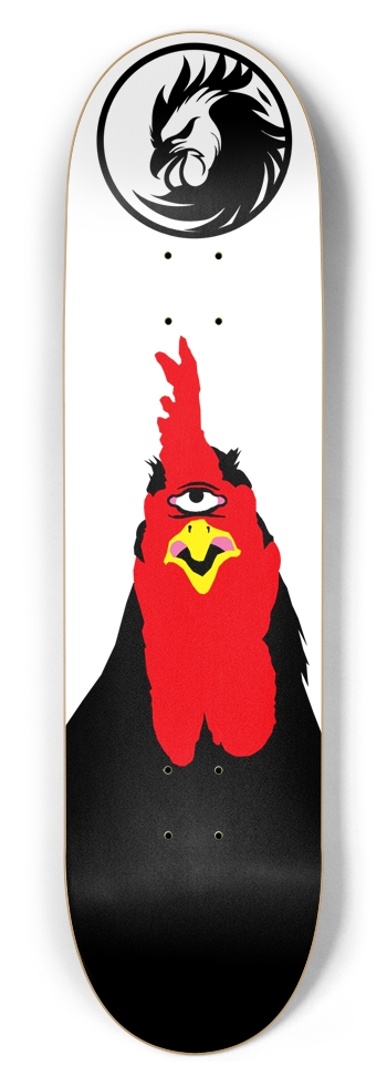 One-Eyed Rooster Skateboard Deck
