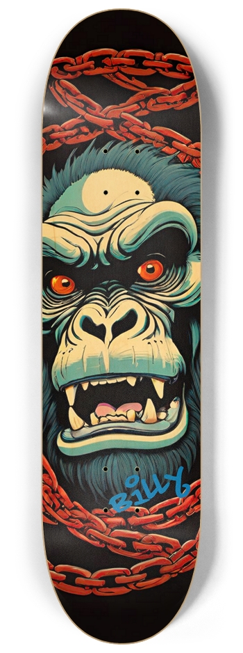 GO-RILLA Deck 03 Limited Natural Signed 8-1/4 Skateboard Deck