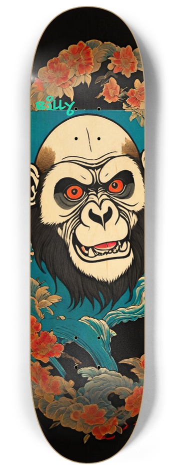 GO-RILLA Deck 09 Limited Natural Signed 8-1/4 Skateboard Deck