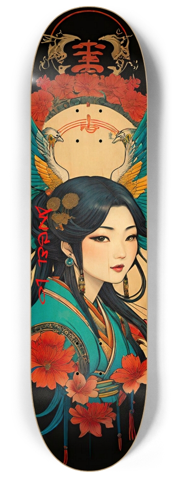 Hmong Girl 02 Angel Lo Addition Bamboo Wood Signed