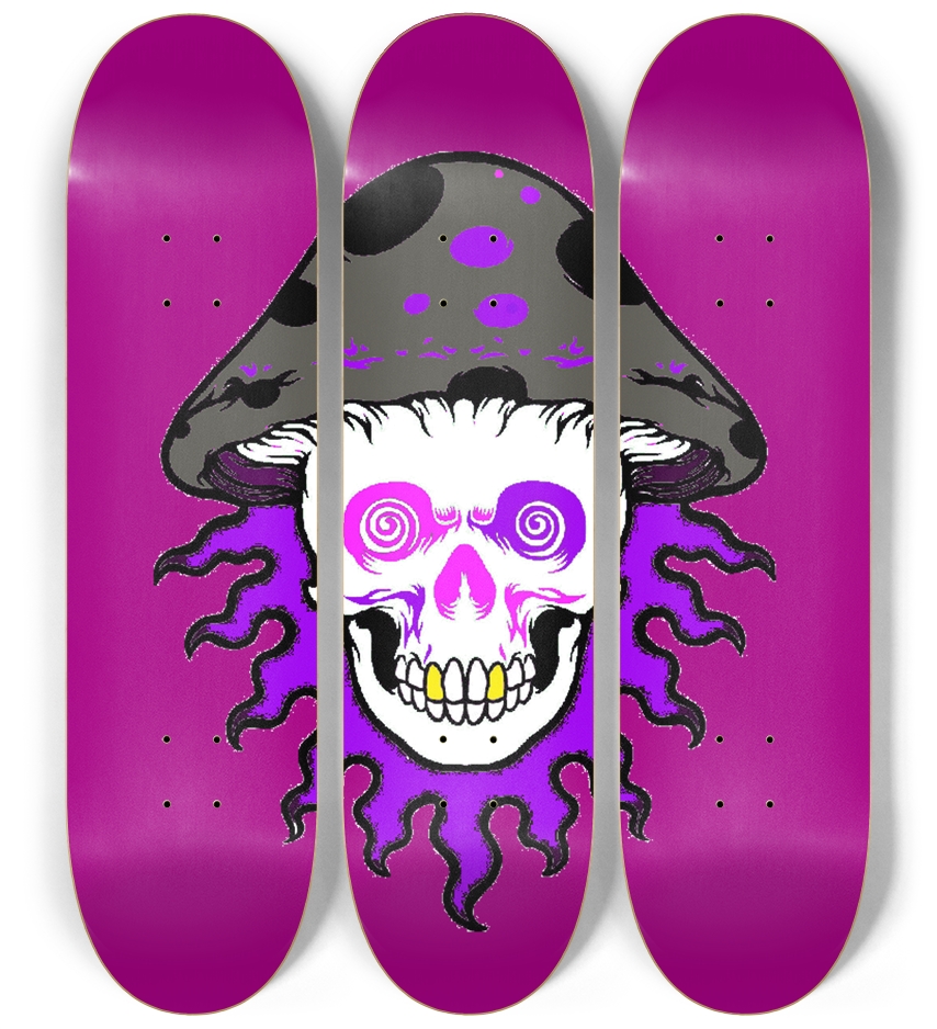 psychodelic Skateboard 3 way wall banger 