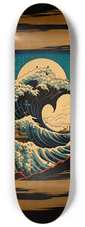 Abomination Great Wave 05 Limited Natural 8-1/4 Skateboard Deck