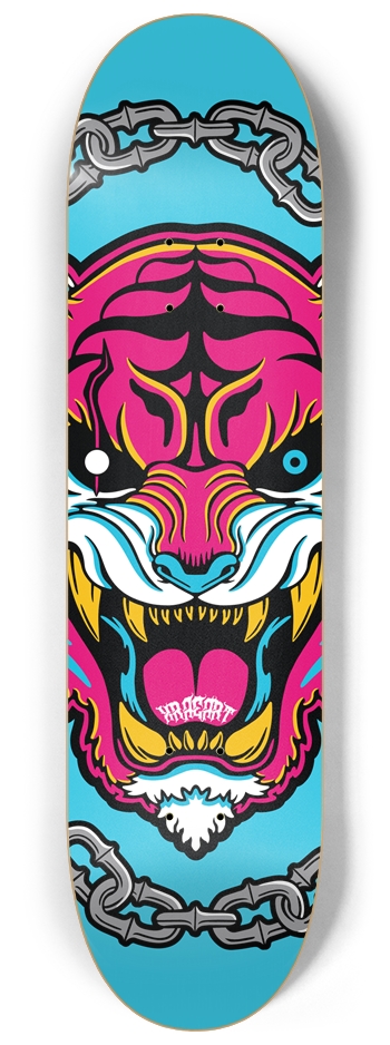 NO MASTERS Pink 8.25-inch Skate Deck