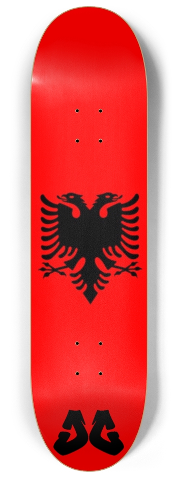 Albanian flag Custom Skateboard