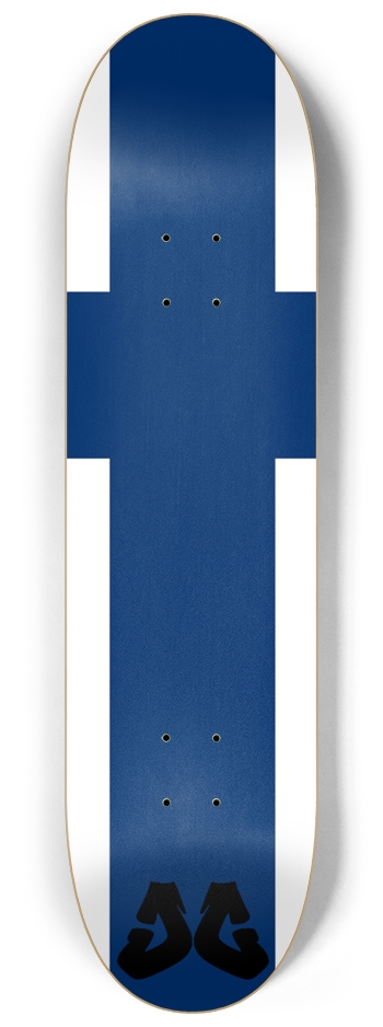 Finland flag Custom Skateboard