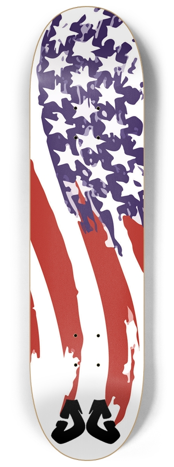 USA flag Custom Skateboard