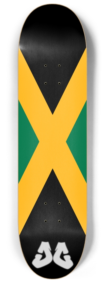 Jamaican flag Custom Skateboard