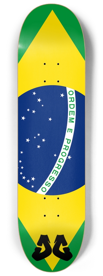 Brazil flag Custom Skateboard