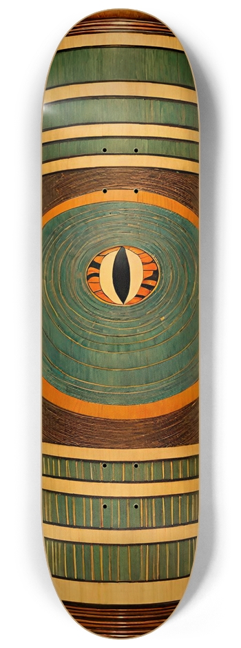 Urban Ninja Sauron Bamboo Natural  8-1/4 Skateboard Deck