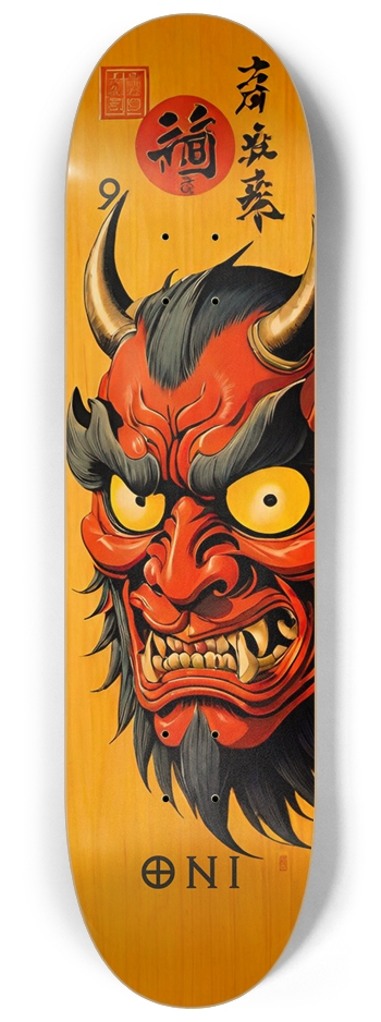 Japan Oni Samurai Burn 09 Natural Bamboo Deck