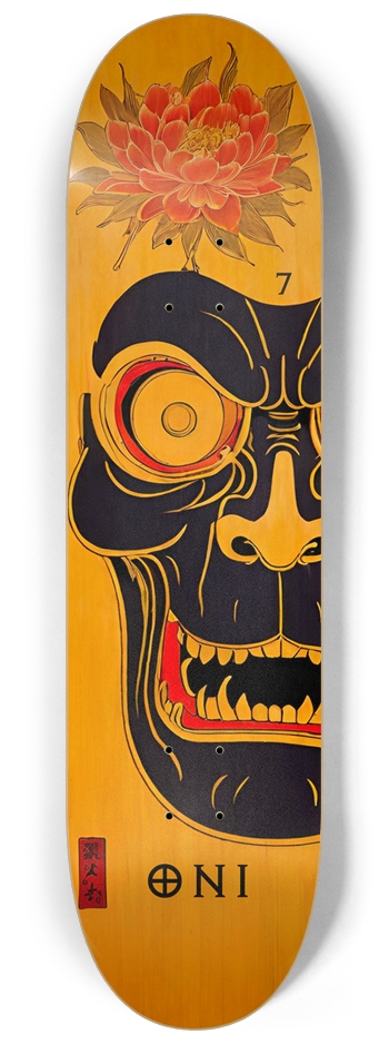 Japan Oni Samurai Burn 07 Natural Bamboo Deck