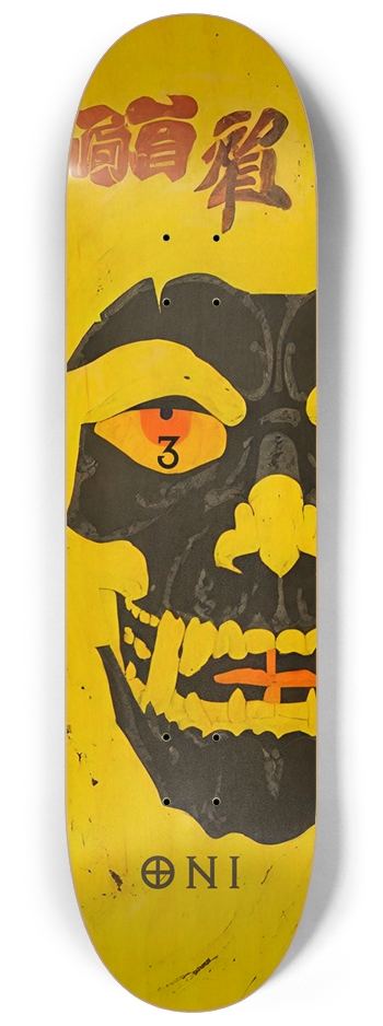 Japan Oni Samurai Burn 03 Natural Bamboo Deck