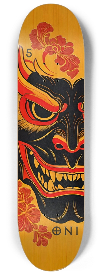 Japan Oni Samurai Burn 05 Natural Bamboo Deck