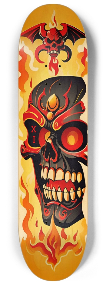 Japan Skull Ultimate 011 Custom Natural Bamboo