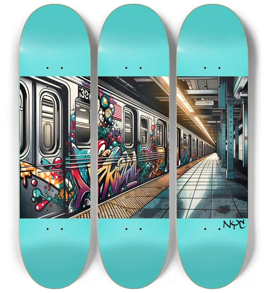 NYC - Subway Skateboard Series
