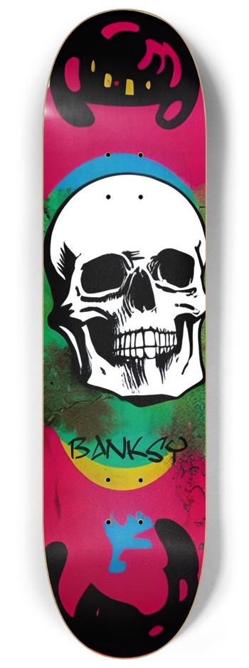 Banksy Run 01 Original Skull Graffiti 