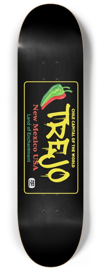 Trejo Pro Deck 232 Skateboards New Mexico Plate