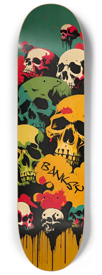 Banksy Run 03 Free Gaza Natural  8-1/4 Skateboard Deck