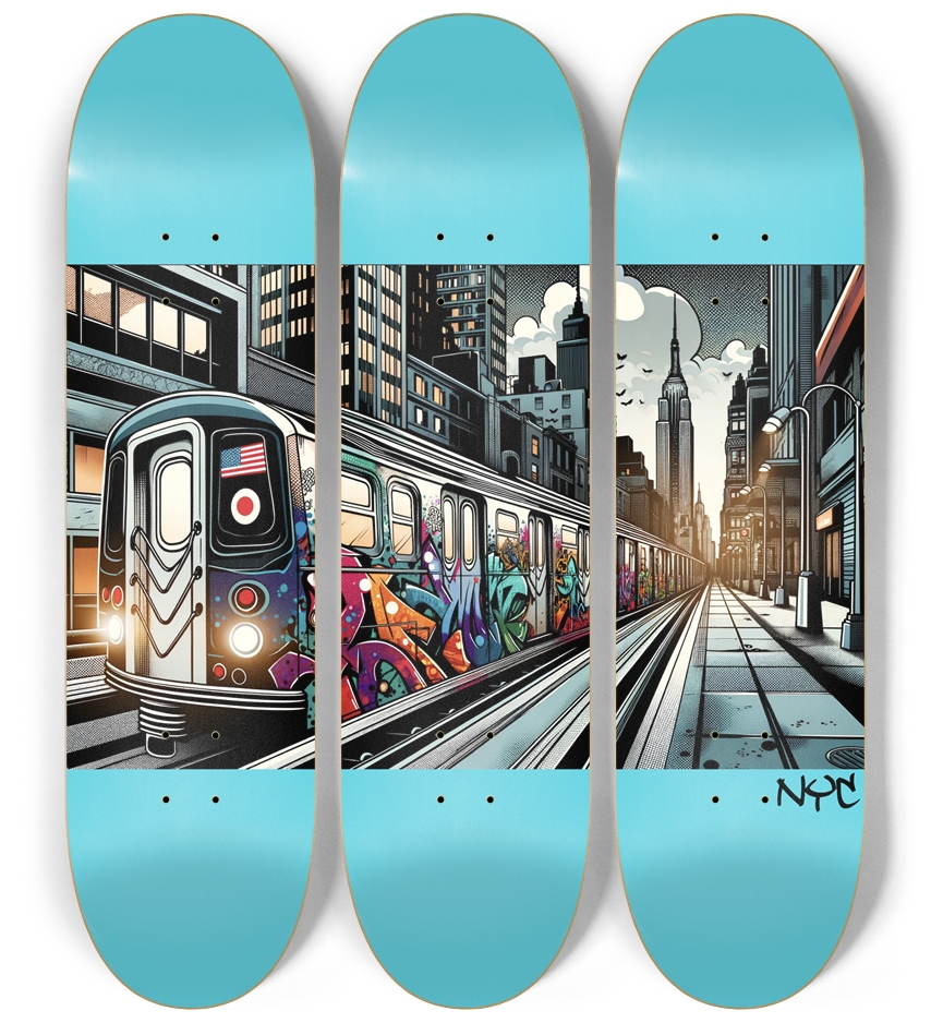 NYC - Subway Skateboard Series