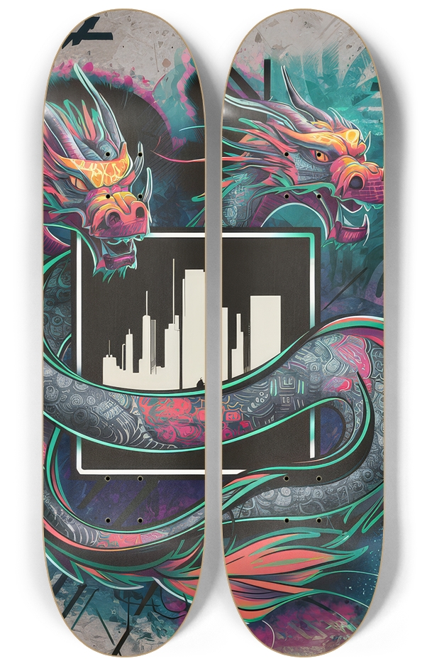 2 Skateboard Series Art - Dragon City