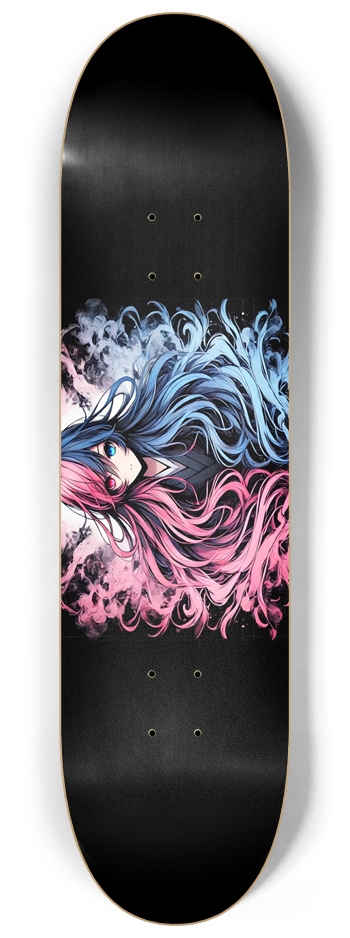 Blue and Pink Anime Hair