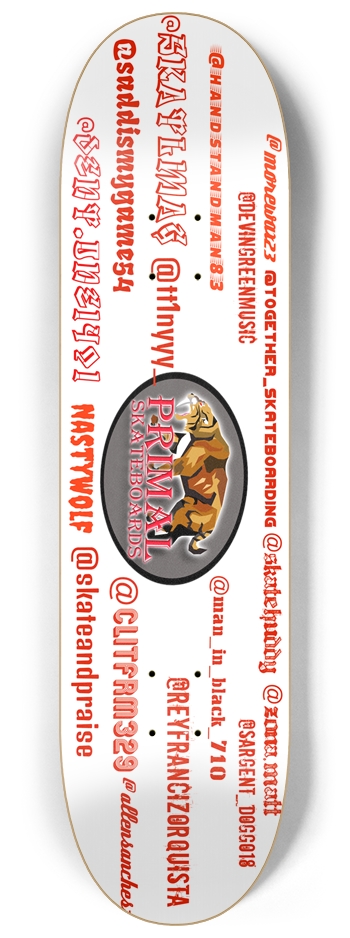 Primal Giveaway Deck 8-1/4 Skateboard Deck