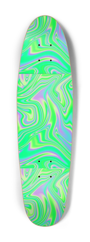 Green Trippy Sk8 Cruiser Shape