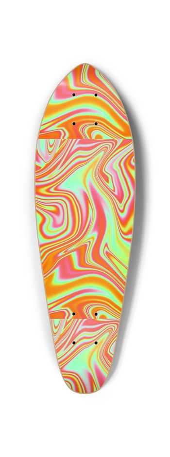 Orange Trippy Sk8 Mini Cruiser 
