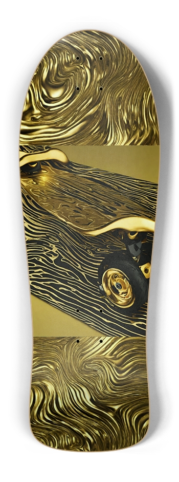 Golden Sk8 Deck Old School