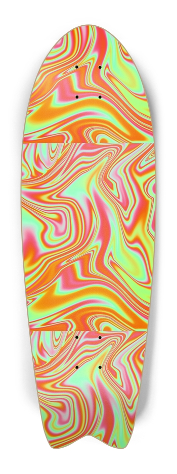 Orange Trippy Sk8 Fishtail 