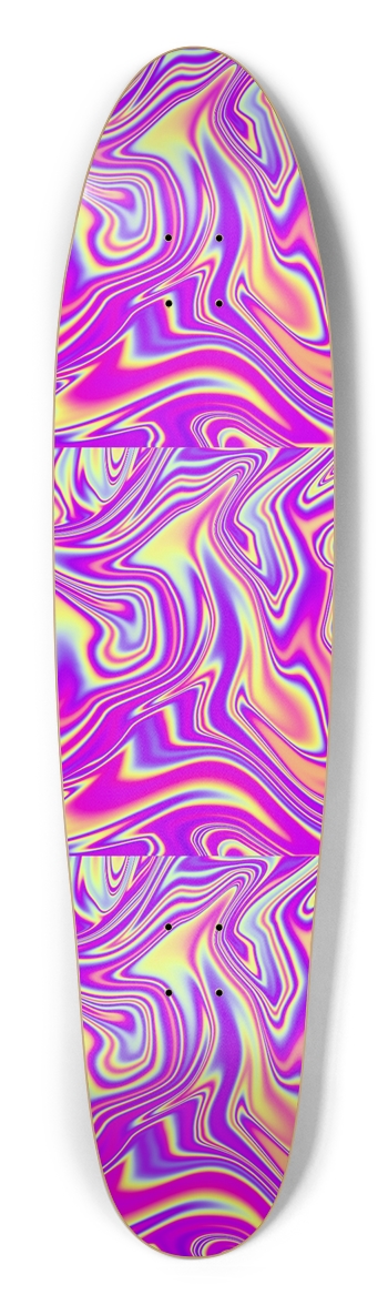 Purple Trippy Sk8 Longboard 