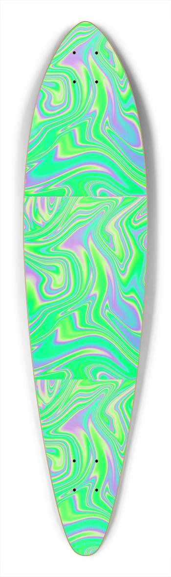 Green Trippy Sk8 Pintail Longboard 