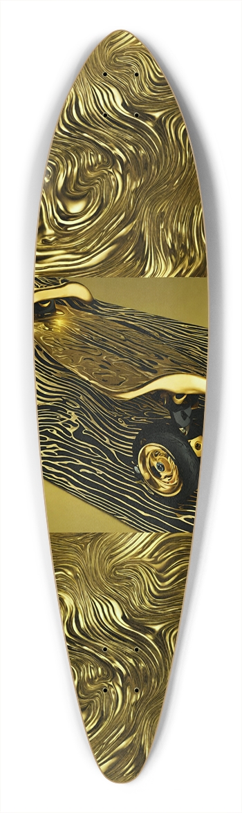 Golden Sk8 Deck Pintail Longboard