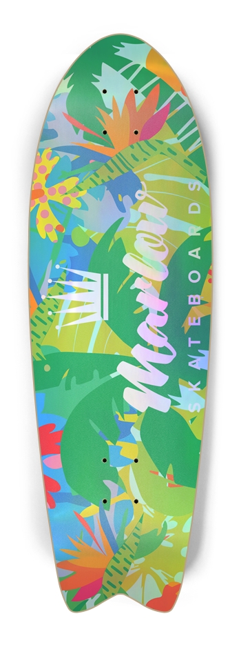 Tropical Fishtail Surf Skate