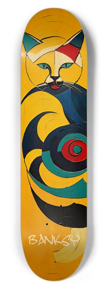 Banksy Deck Graffiti Cat 01