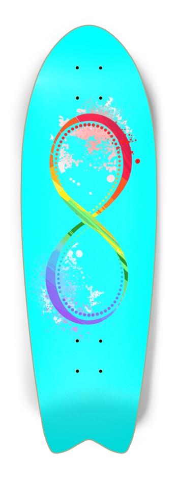 Liquid Infinity Custom Fishtail Skateboard Fish Tail