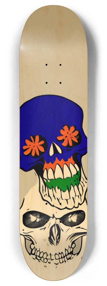 Deadman Skull 04 Painted Deck