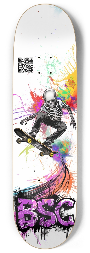 Classic skeleton graffiti