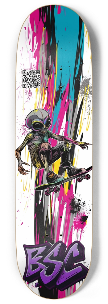Alien Gray Graffiti