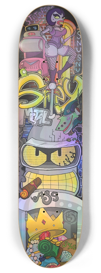 Shiny Metal Skatedeck (Holo)